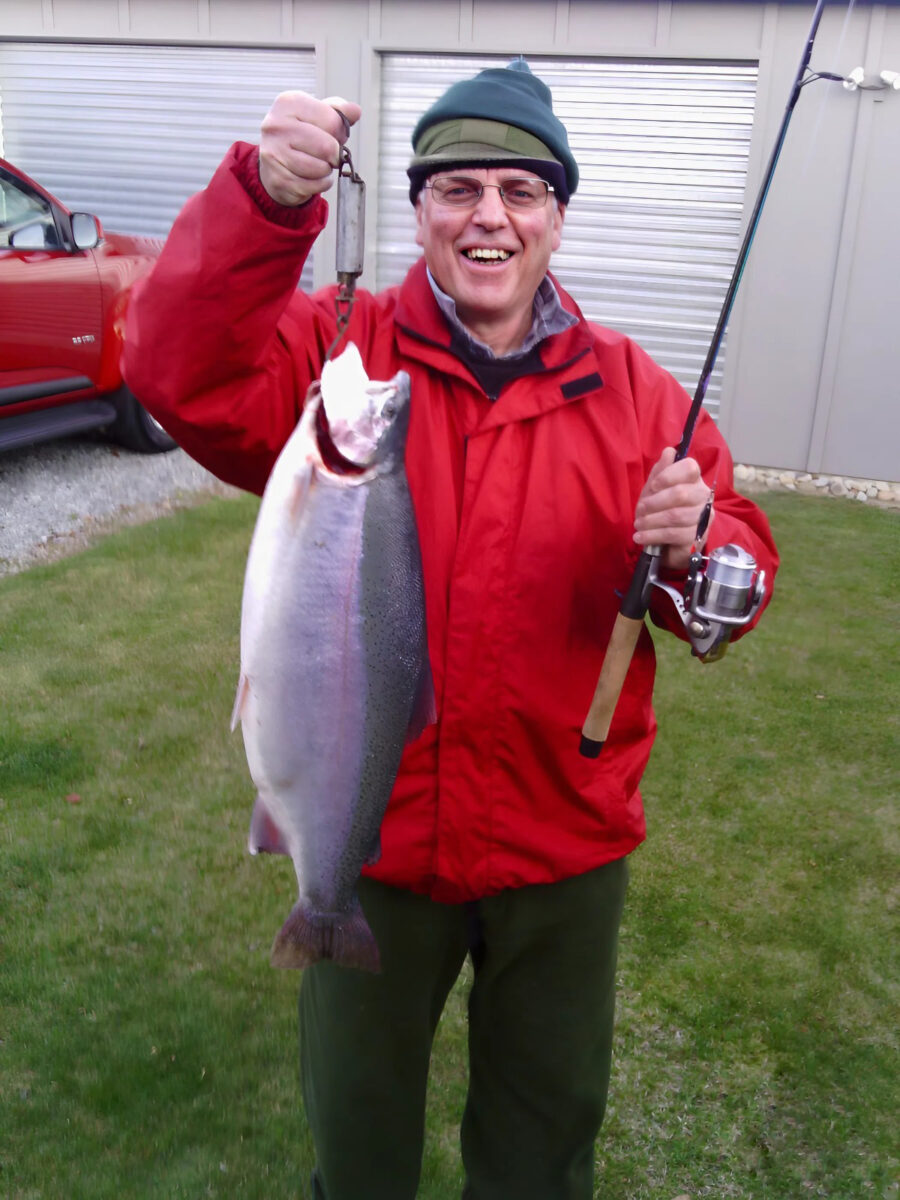 Front Page Chris With Trout, 2015